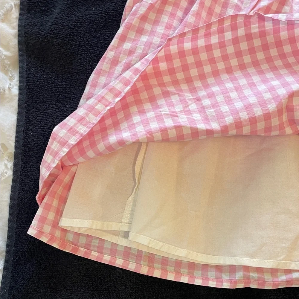 Gymboree Pink and Cream Bunny Easter Gingham Dress NWT Girls size 10